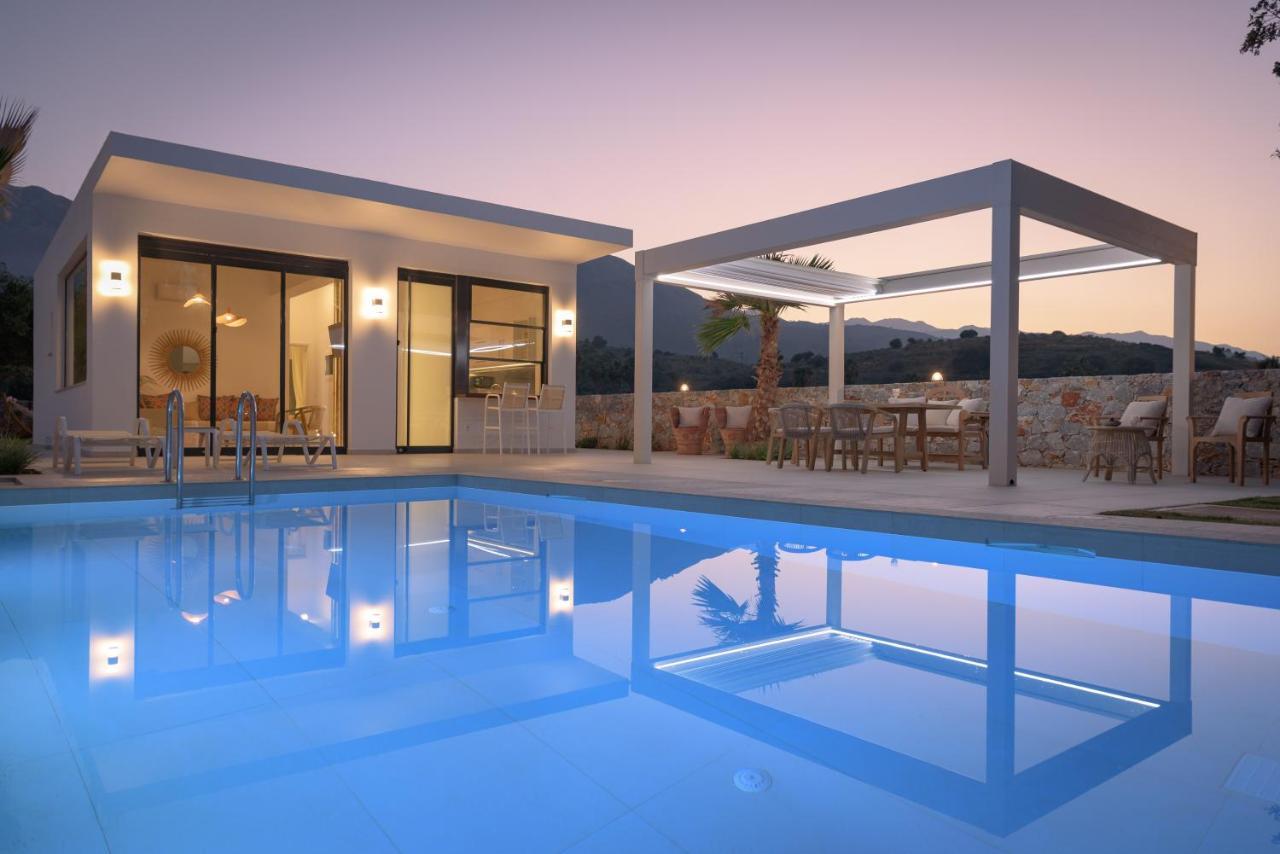 Pelagias Villa Lefka With Heated Pool Mathés Eksteriør bilde