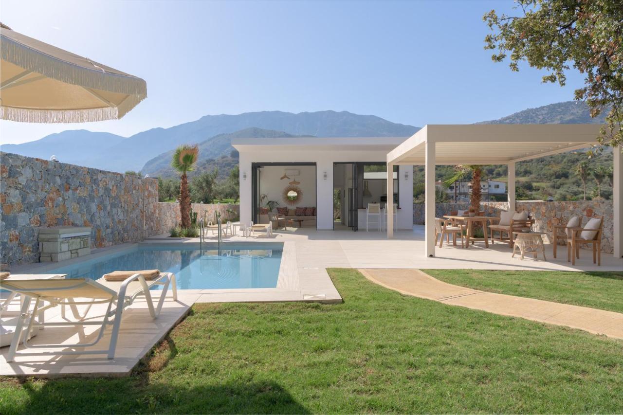 Pelagias Villa Lefka With Heated Pool Mathés Eksteriør bilde