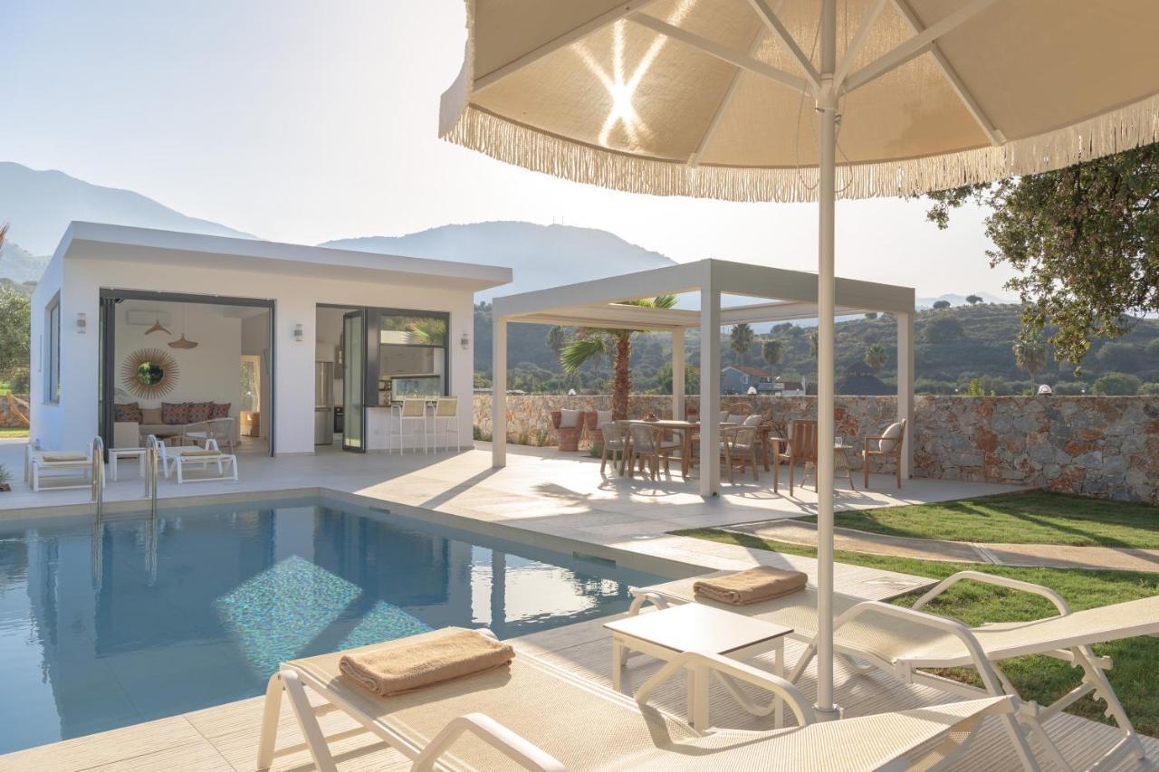 Pelagias Villa Lefka With Heated Pool Mathés Eksteriør bilde