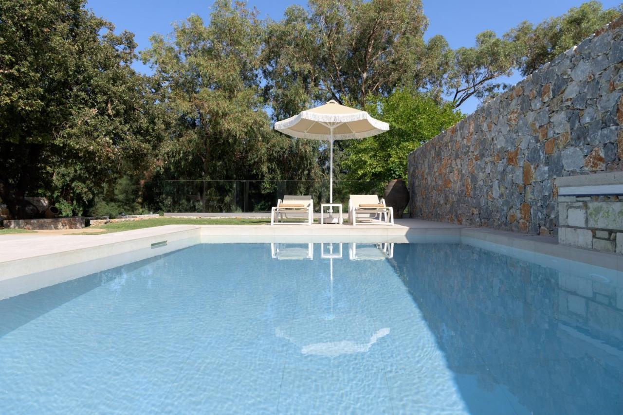 Pelagias Villa Lefka With Heated Pool Mathés Eksteriør bilde