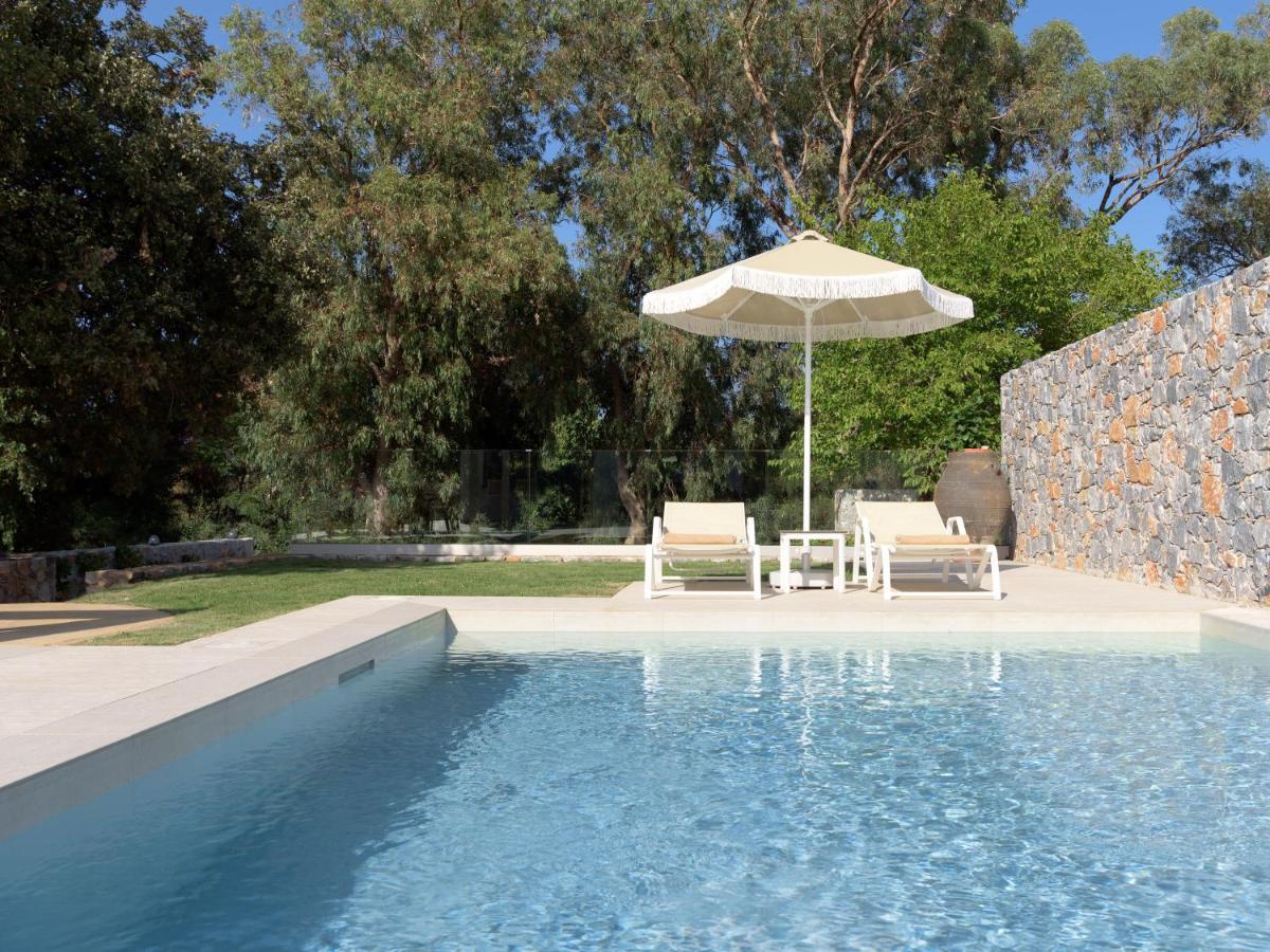 Pelagias Villa Lefka With Heated Pool Mathés Eksteriør bilde