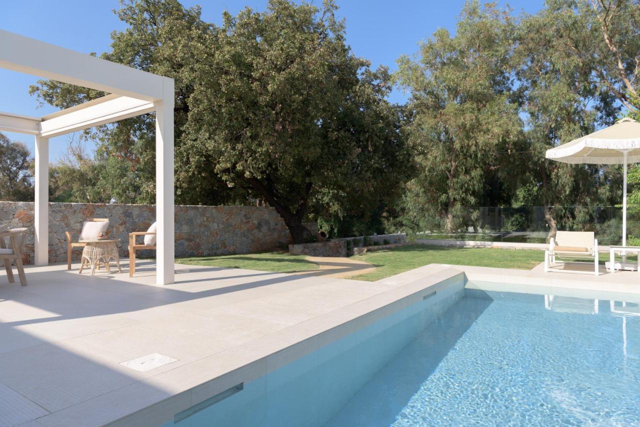 Pelagias Villa Lefka With Heated Pool Mathés Eksteriør bilde